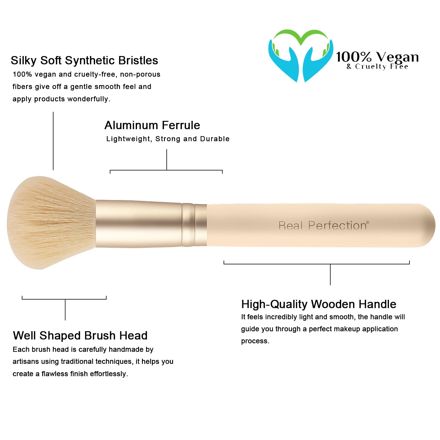 16-Piece Makeup Brush Set with Eyebrow Razor