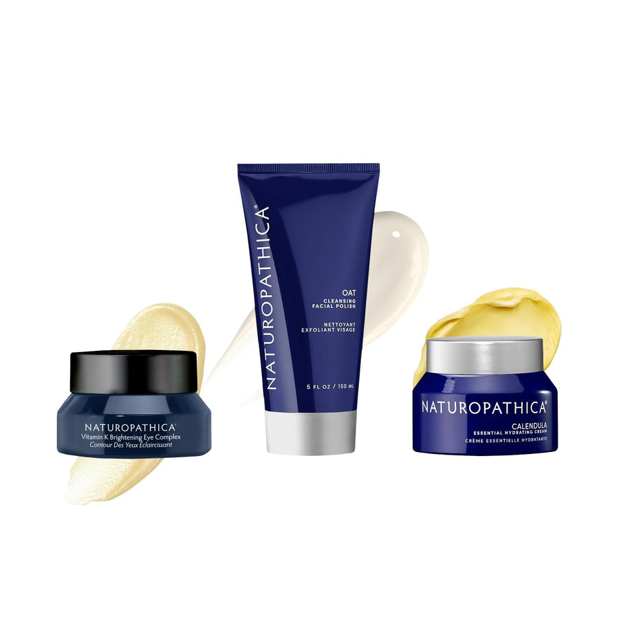 Brightening Eye Cream, Facial Polish & Hydrating Cream Set