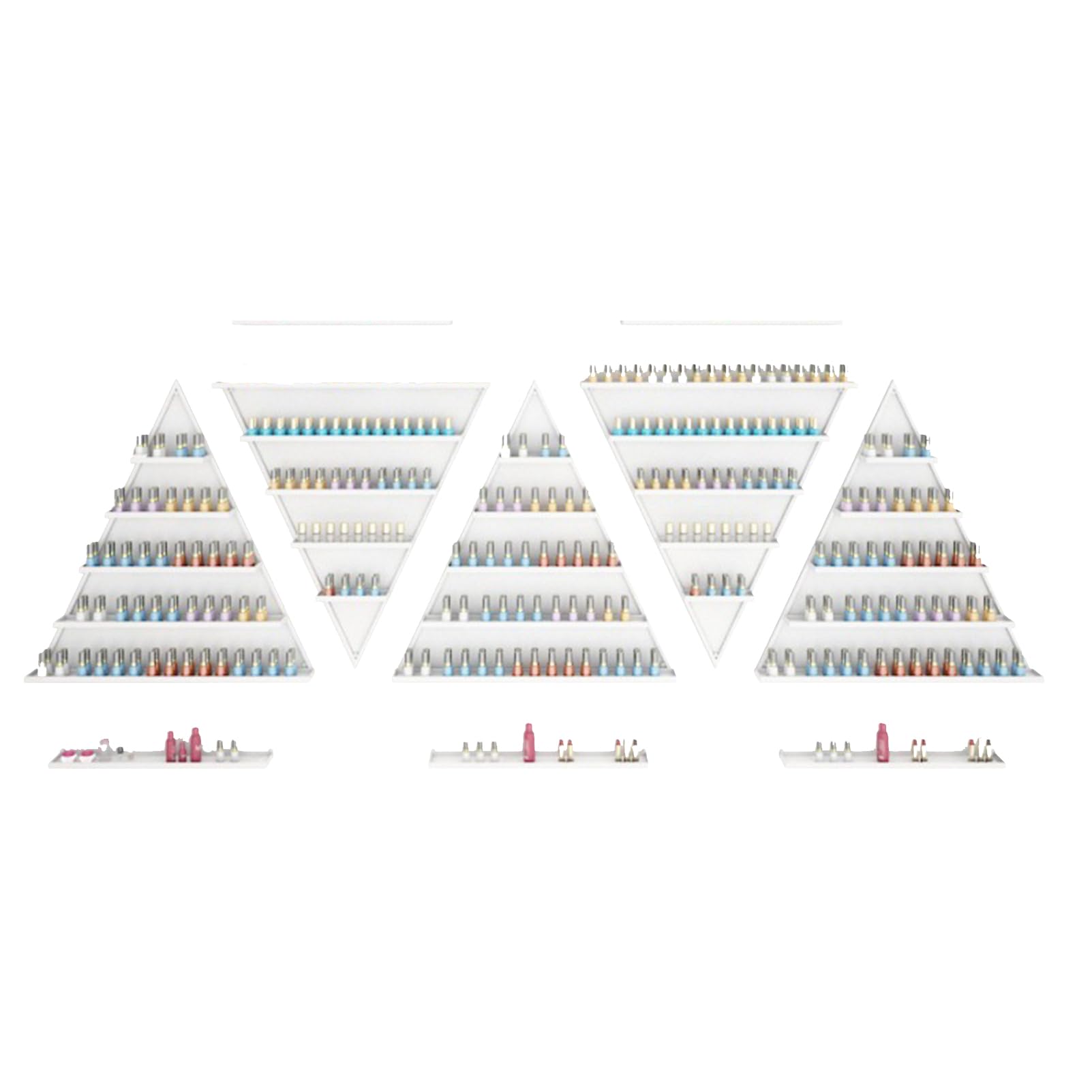 Metal Wall-Mounted Nail Polish Shelf