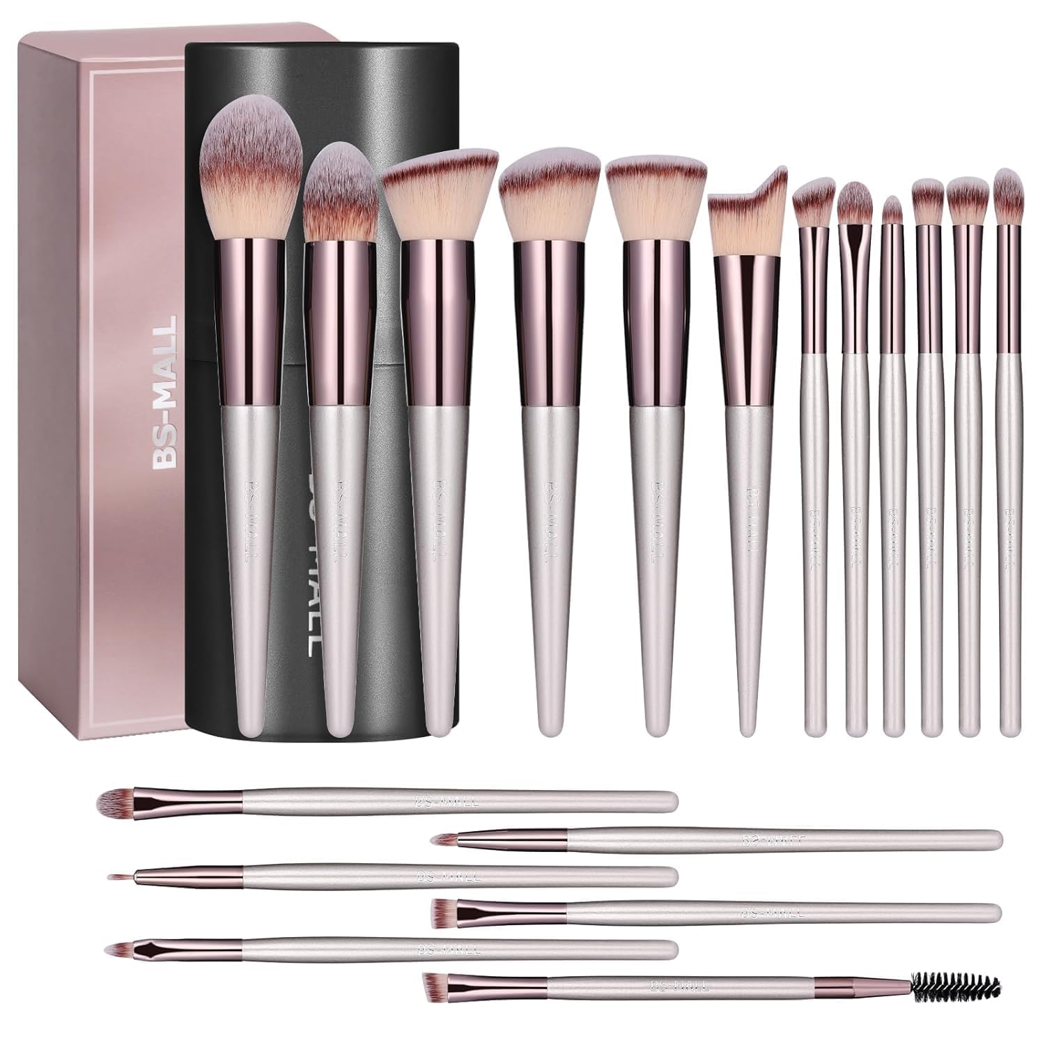 18-Piece Makeup Brush Set with Case