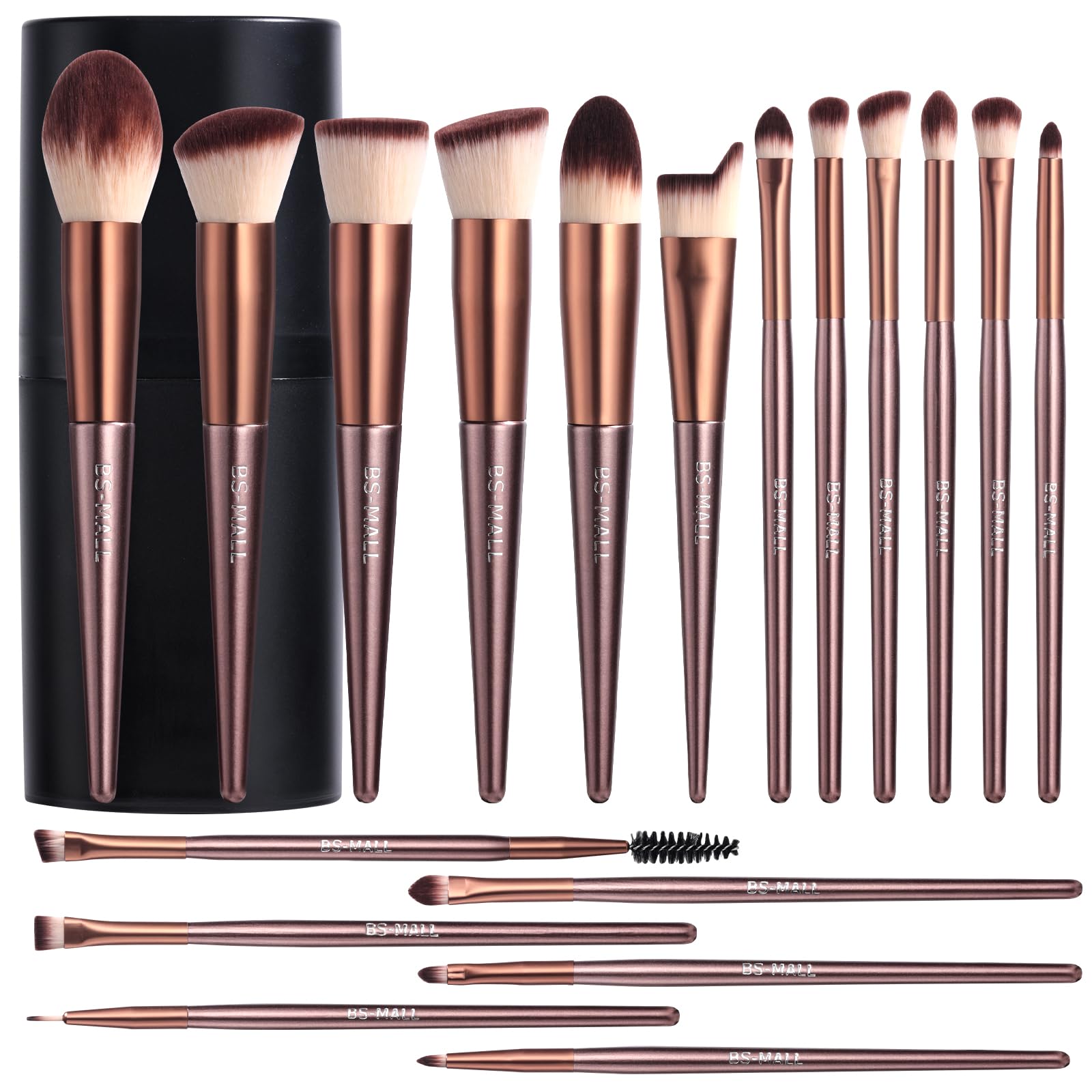 18-Piece Makeup Brush Set with Case