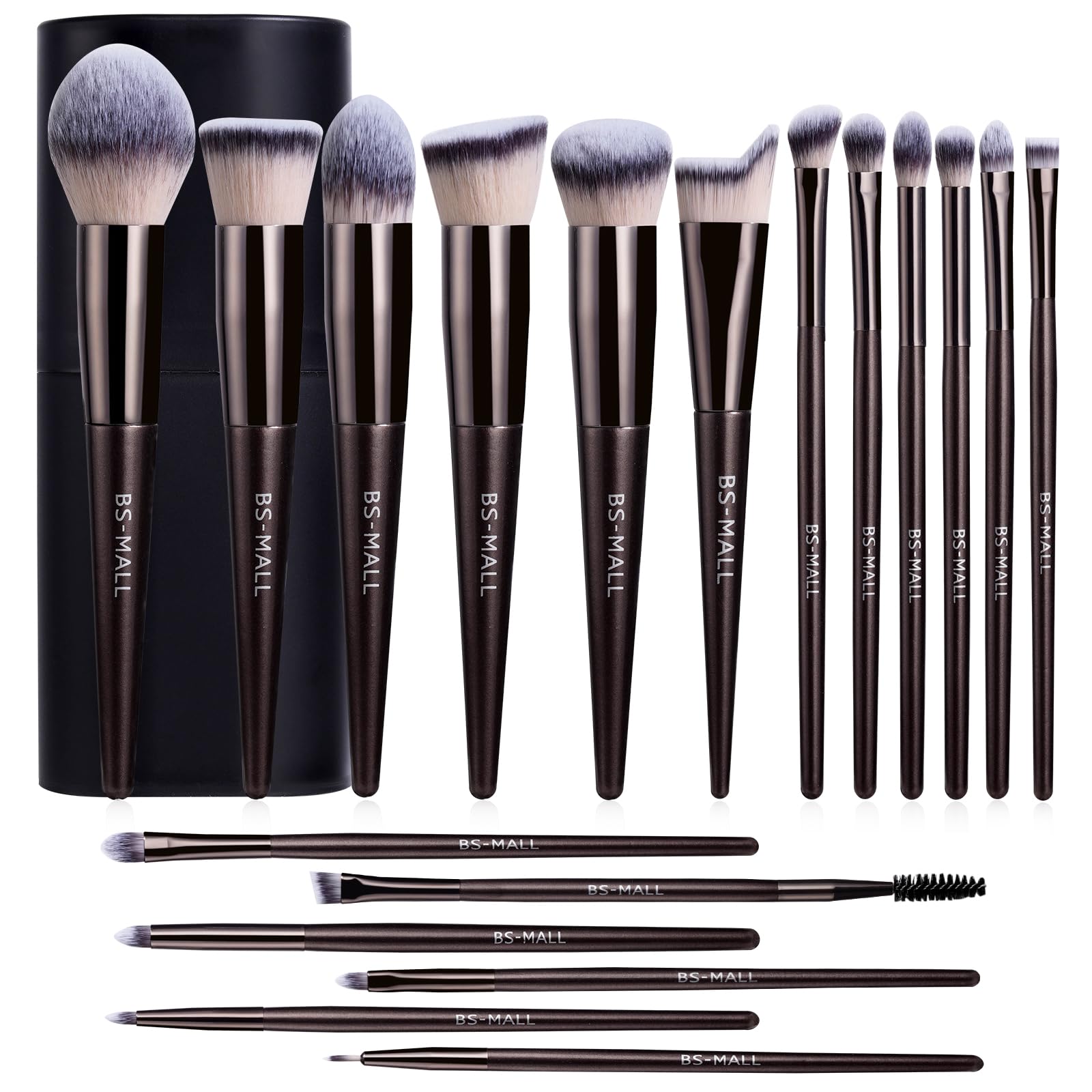 18-Piece Makeup Brush Set with Case