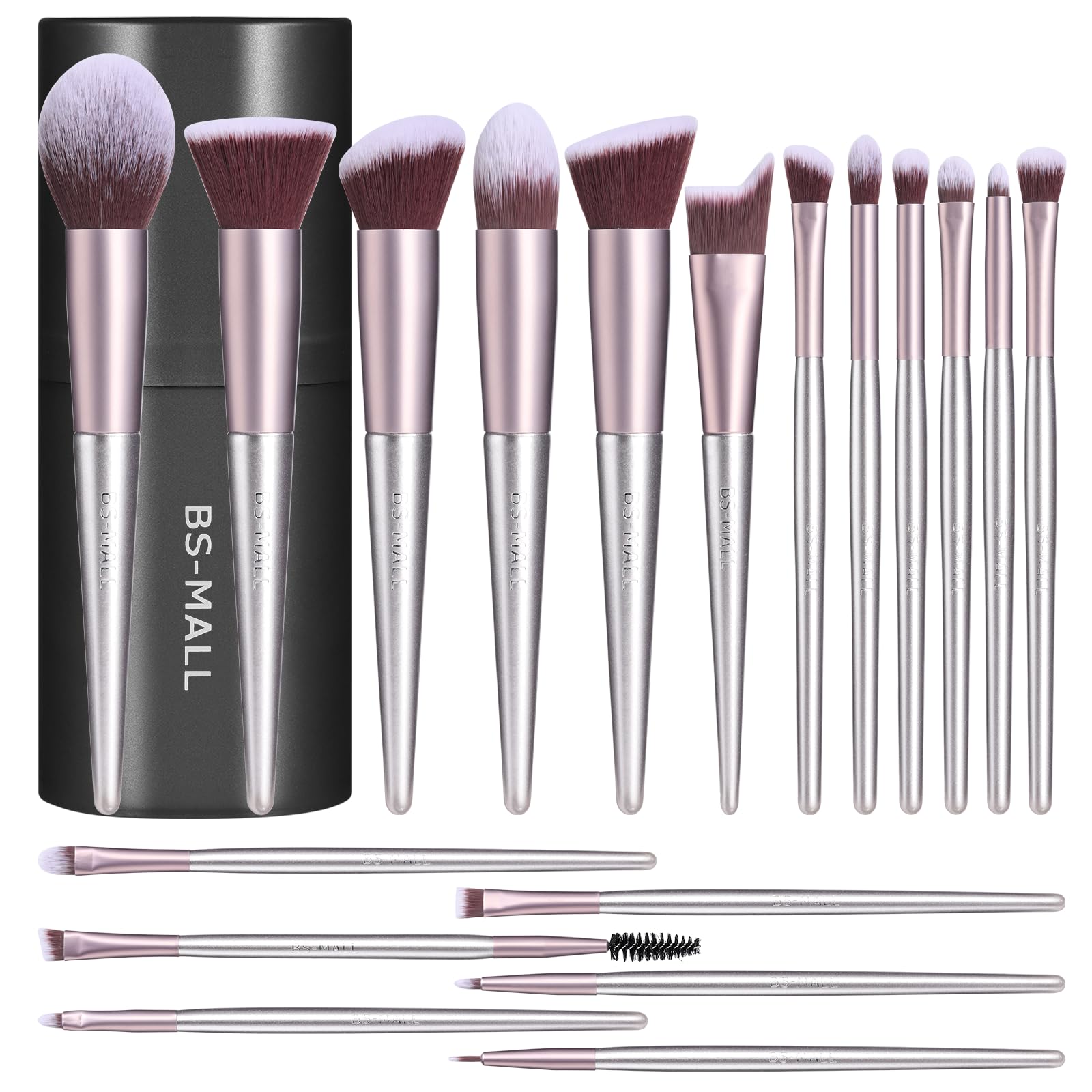 18-Piece Makeup Brush Set with Case