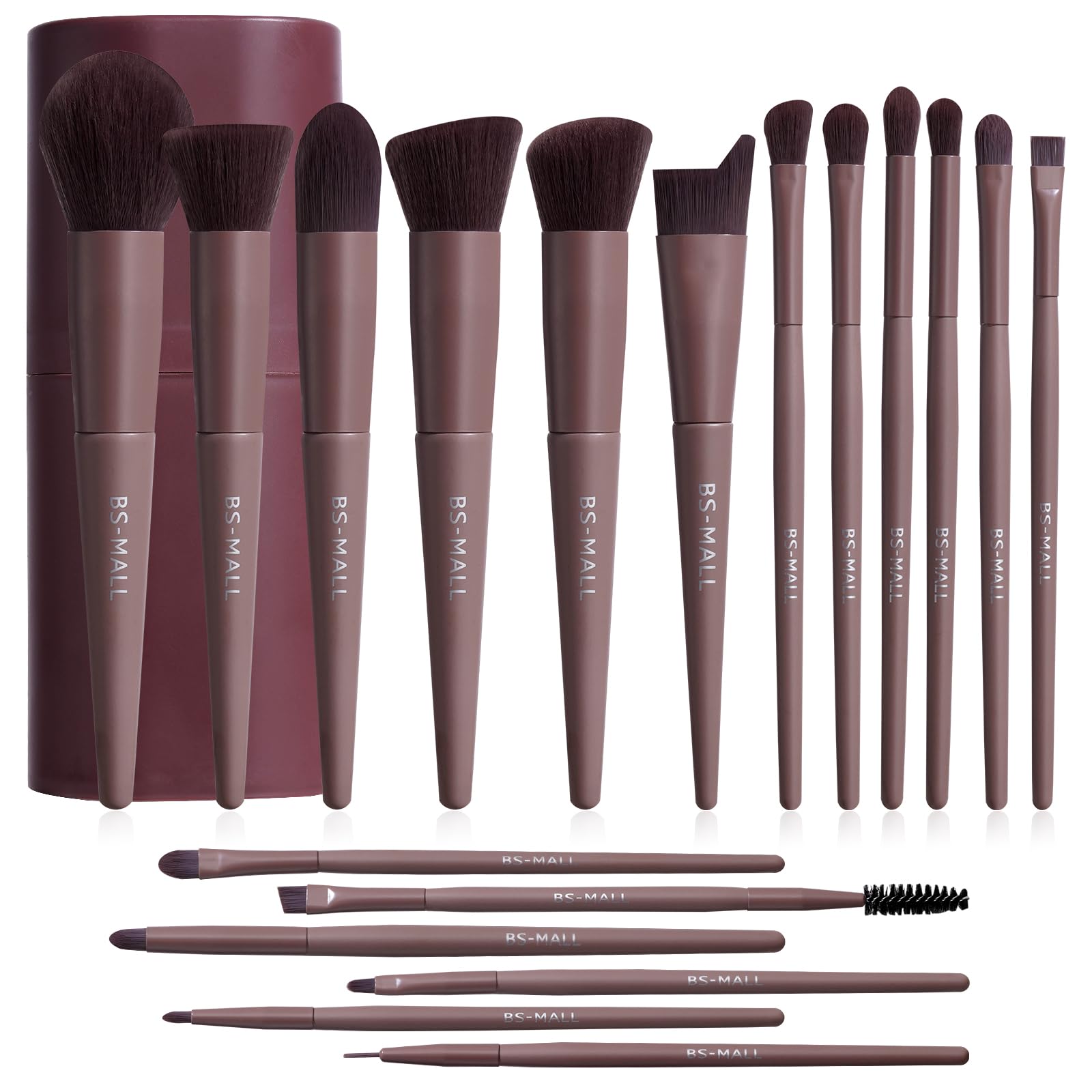 18-Piece Makeup Brush Set with Case