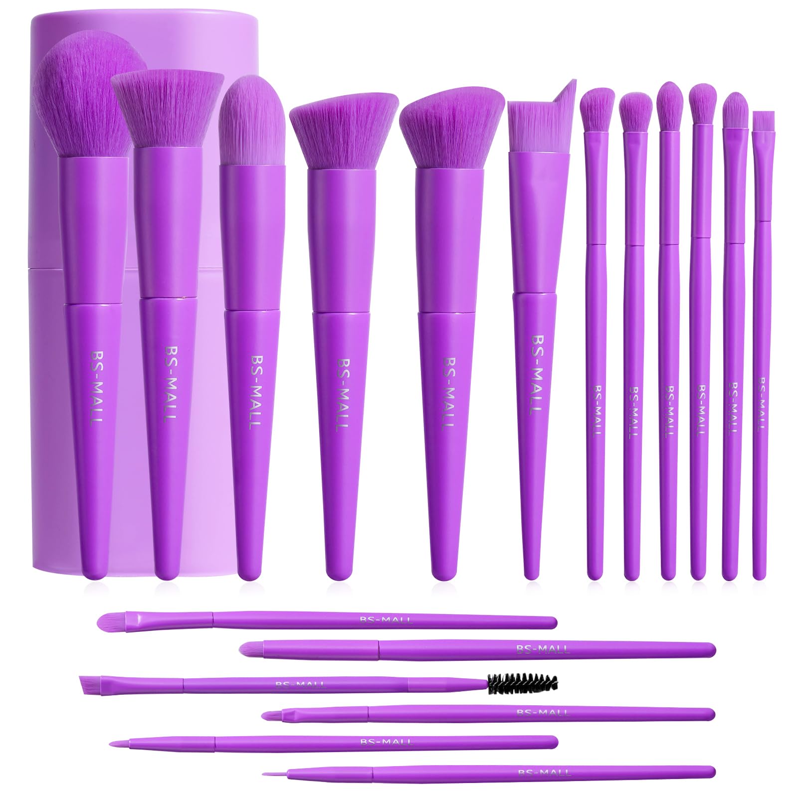 18-Piece Makeup Brush Set with Case