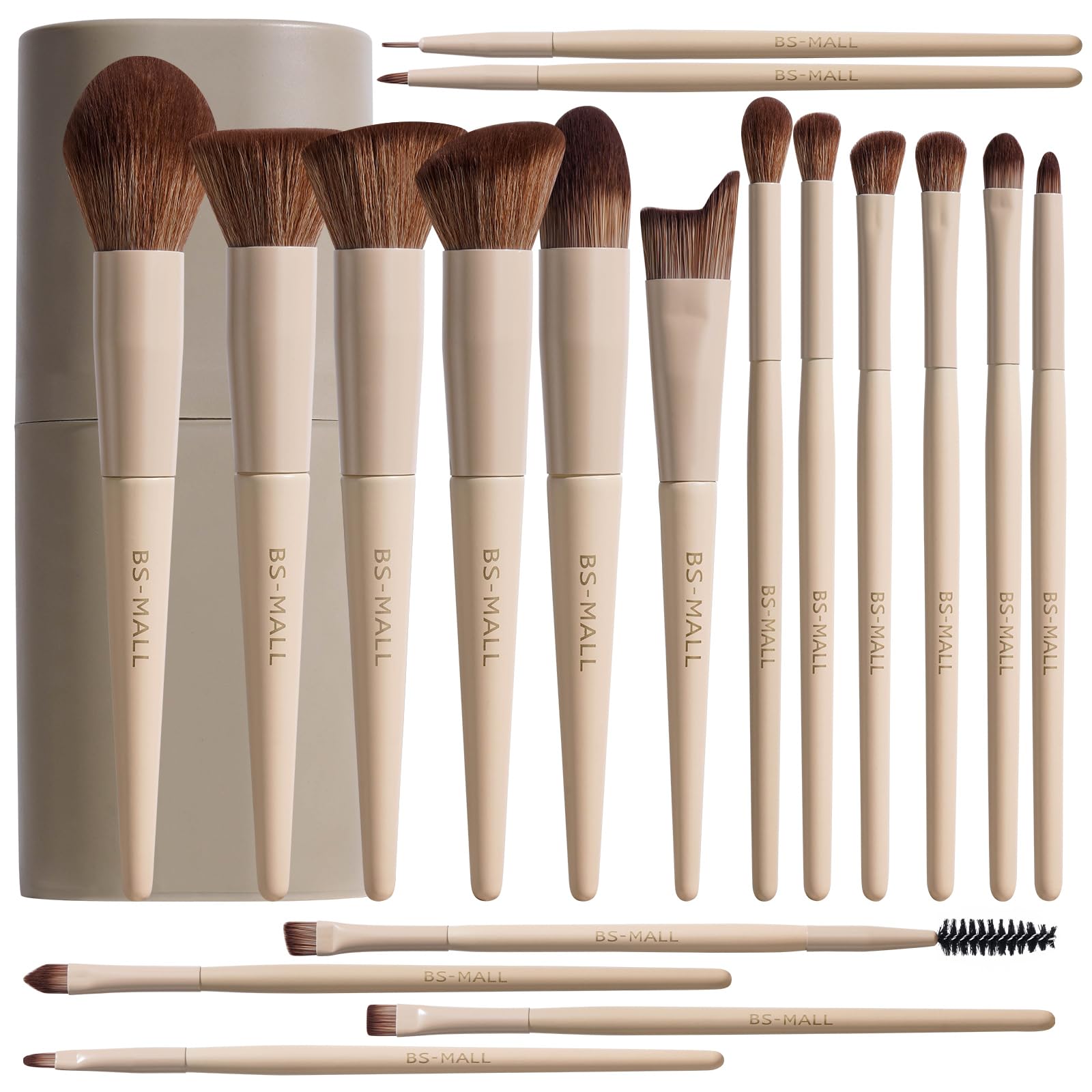 18-Piece Makeup Brush Set with Case