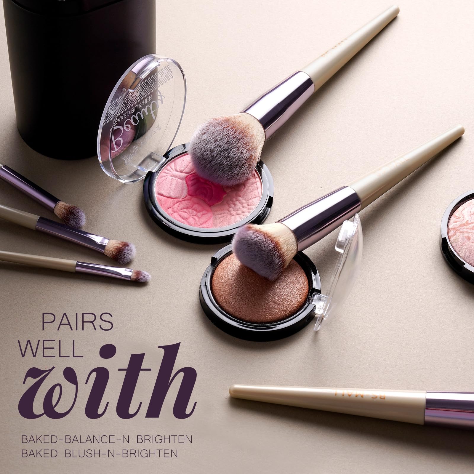 18-Piece Makeup Brush Set with Case